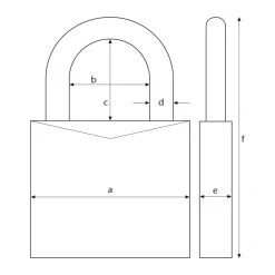 Abus Vorhängeschloss 64TI/20