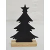 Aluminium Baum auf Sockel schwarz H21 cm