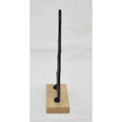 Aluminium Baum auf Sockel schwarz H21 cm