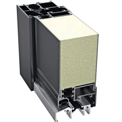 Aluminium Sicherheits-Haustür Brescia Superior 60 mm grau 100 x 210 cm Anschlag links inkl Griffset