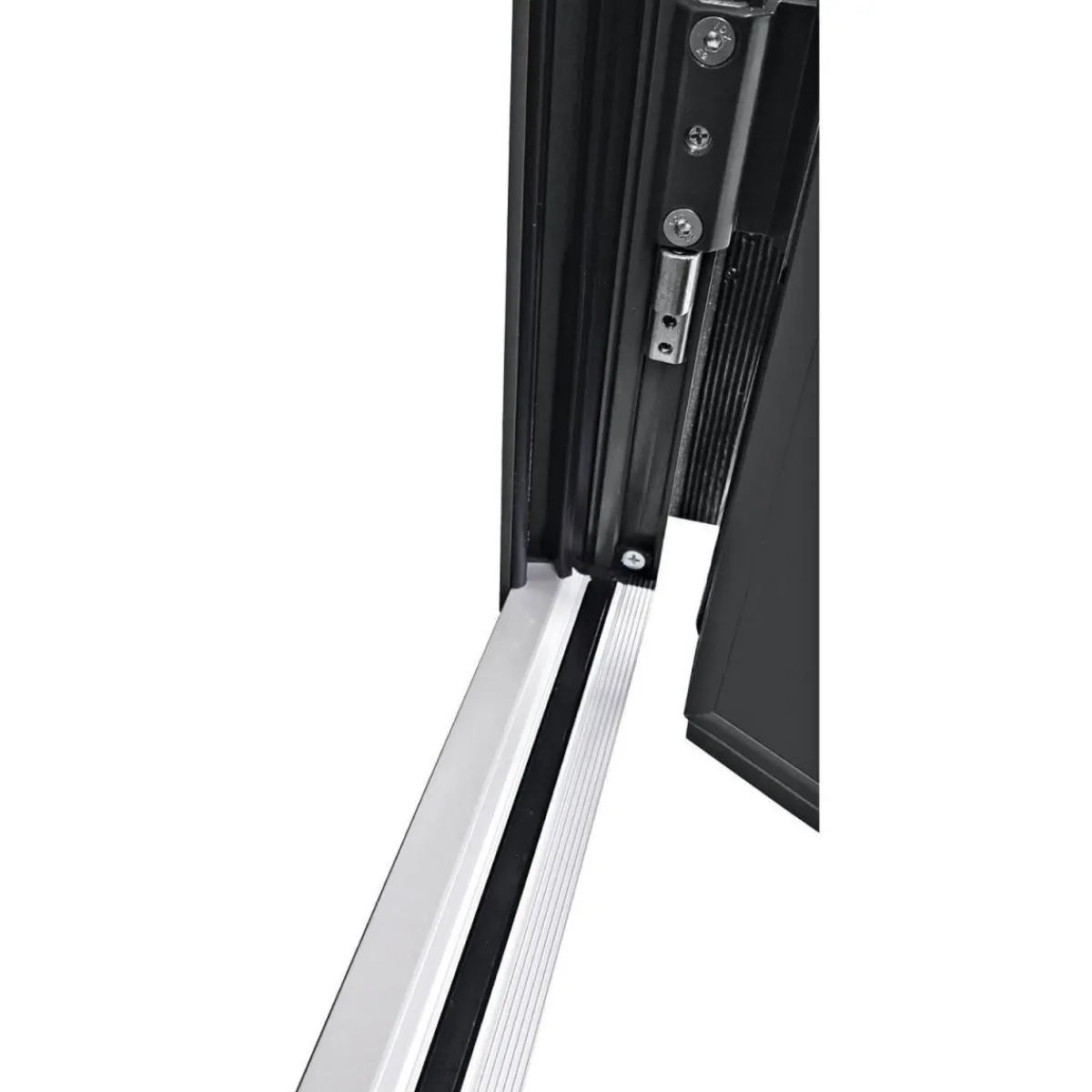 Aluminium Sicherheits-Haustür Palermo Superior 60 mm anthrazit 110 x 210 cm Anschlag links inkl Griffset