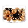 Ambientis Glaskugeln 4,5 cm schwarz gold Mix