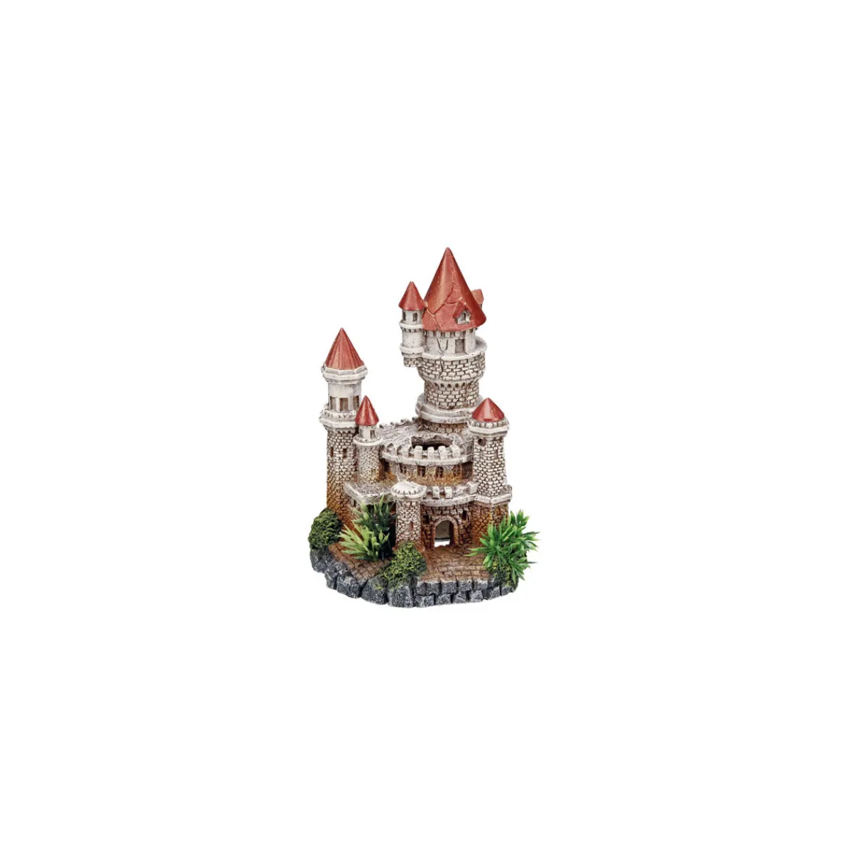 Aqua Ornaments Schloss mit Pflanzen 12 x 10,5 x 18 cm