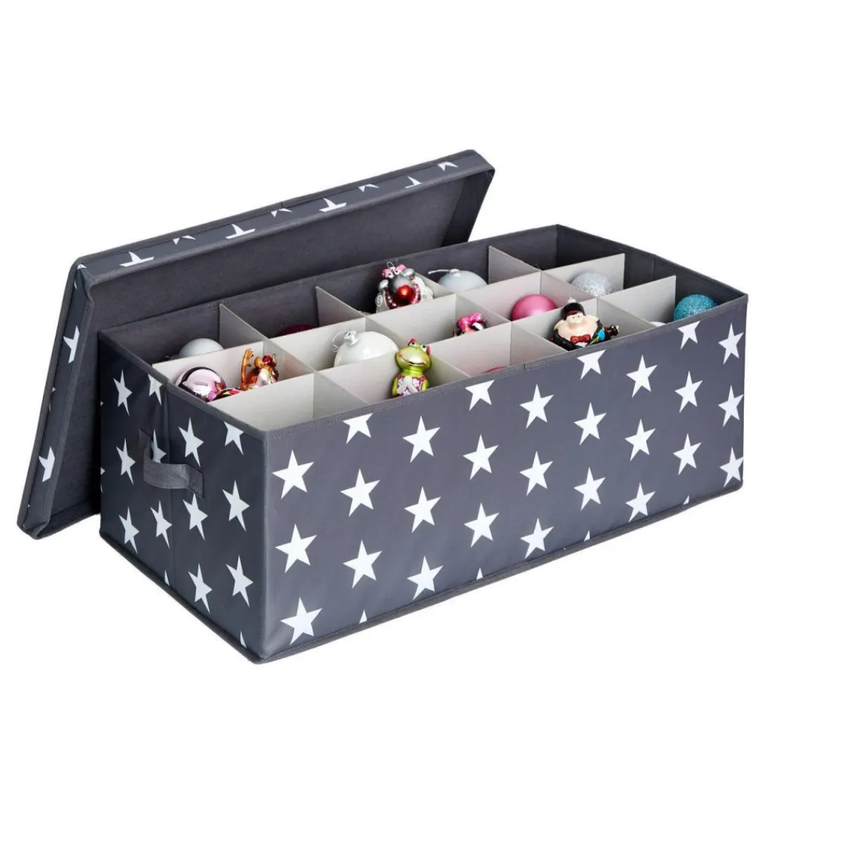 Aufbewahrungsbox für z.B Weihnachtskugeln weiß 30 Fächer*
