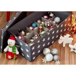 Aufbewahrungsbox für z.B Weihnachtskugeln weiß 30 Fächer*