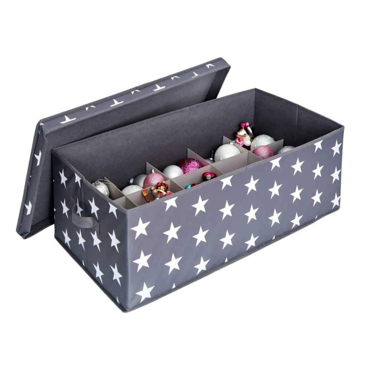 Aufbewahrungsbox für z.B Weihnachtskugeln weiß 30 Fächer*