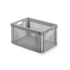 Aufbewahrungsbox vergittert 60 x 40 x 32 cm grau