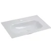 BADMOBIL Glaswaschtisch 60 x 15 x 43 cm ohne Überlauf weiß* Discount