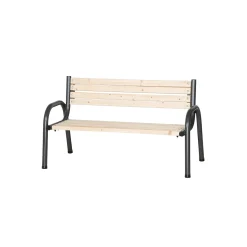 Bank „Park“ 3-Sitzer, 77x150x84 cm, anthrazit, Flächen aus Kiefernholz^ Discount