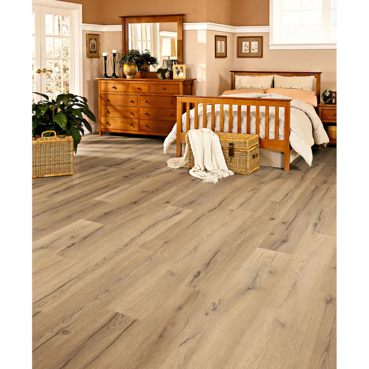 Laminatboden Century Oak beige 138 x 19,3 cm*Basic New