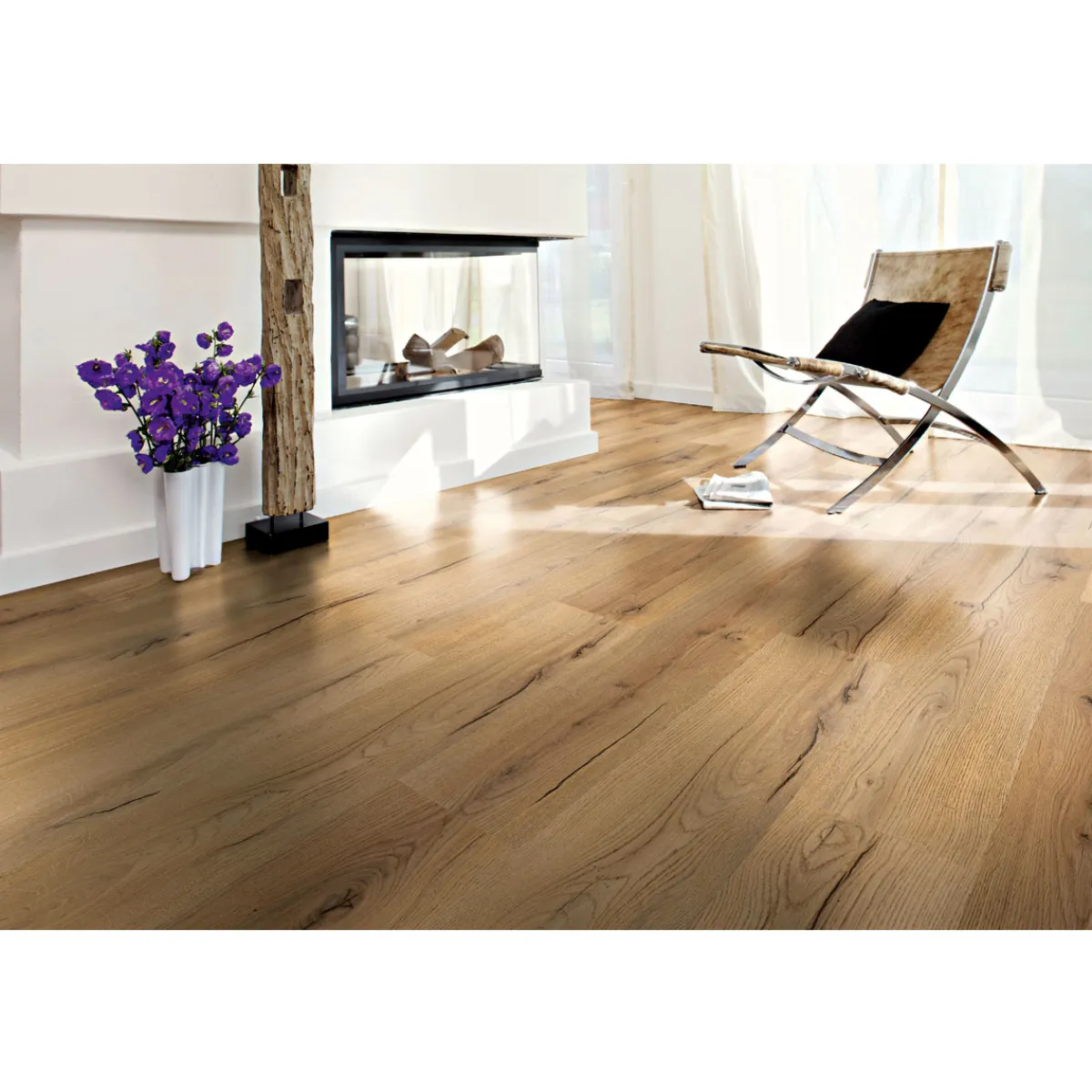 Laminatboden Century Oak beige 138 x 19,3 cm*Basic New