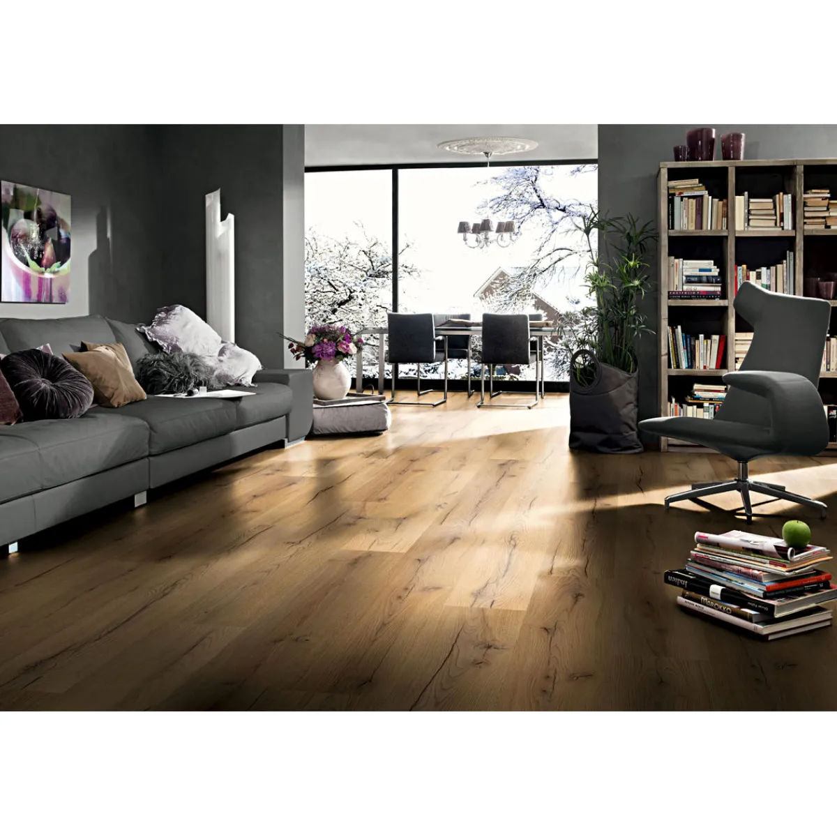 Laminatboden Century Oak beige 138 x 19,3 cm*Basic New