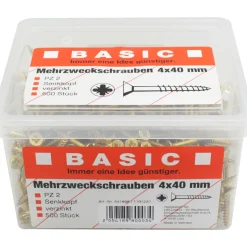 Mehrzweckschrauben 3,5 x 30 mm 700 Stück im Eimer^Basic Sale
