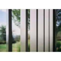 Lamellenseitenwand Gr. 4m quarzgrau-metallic*Biohort New