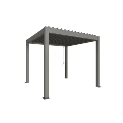 Pergola Gr. 3 x 3 quarzgrau-metallic*Biohort Outlet