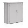Terrassenschrank Romeo Größe M silber - metallic^Biohort Discount