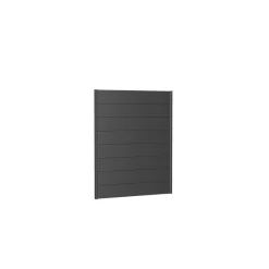 Wandpaneel für Sichtschutz ohne Acrylglas 150x180 dunkelgrau-metallic*Biohort Online