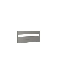 Wandpaneel für Sichtschutz mit Acrylglas 200x90 quarzgrau-metallic*Biohort