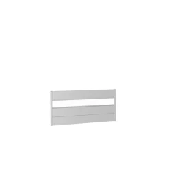 Biohort Wandpaneel für Sichtschutz mit Acrylglas 200x90 silber-metallic