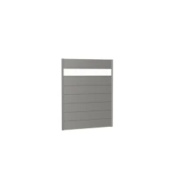 Wandpaneel für Sichtschutz mit Acrylglas 150x180 quarzgrau-metallic*Biohort Online
