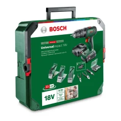 Akku-Schlagbohrschrauber UniversalImpact 18V 2 Akkus Ladegerät und Zubehör*Bosch Hot