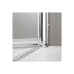 Breuer Drehfalttür Elana Komfort 4-teilig für Nische alu chromeffekt Klarglas 1600 mm