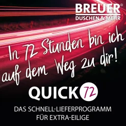 QUICK72 Elana 2.0 Drehtür Nische Anschlag rechts Alu chromeffekt Klarglas 900 mm^Breuer Sale