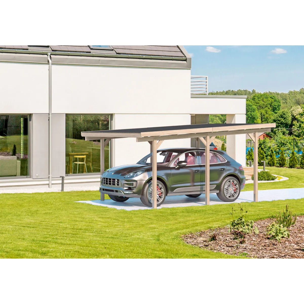 Carport mit Abdeckung 3,04 x 2,29 x 5 m