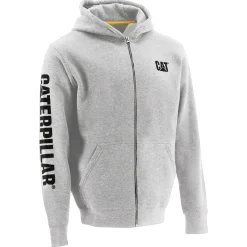 CAT Zip Hoodie Banner Gr. 2XL grau