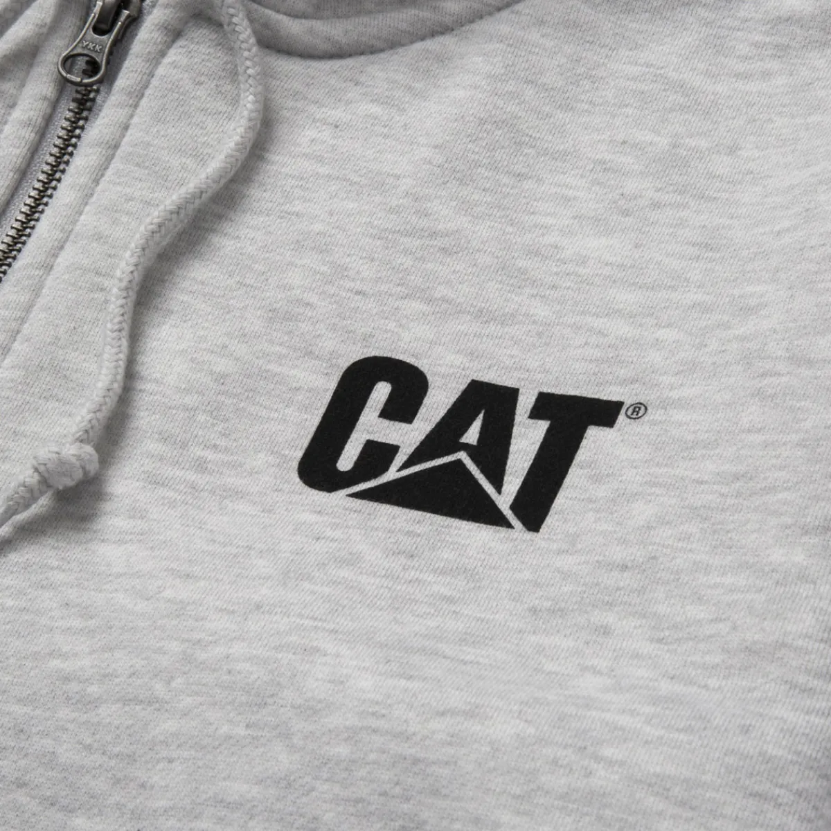 CAT Zip Hoodie Banner Gr. 2XL grau