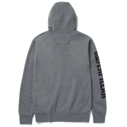 CAT Zip Hoodie Banner Gr. L dunkelgrau