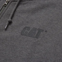 CAT Zip Hoodie Banner Gr. L dunkelgrau