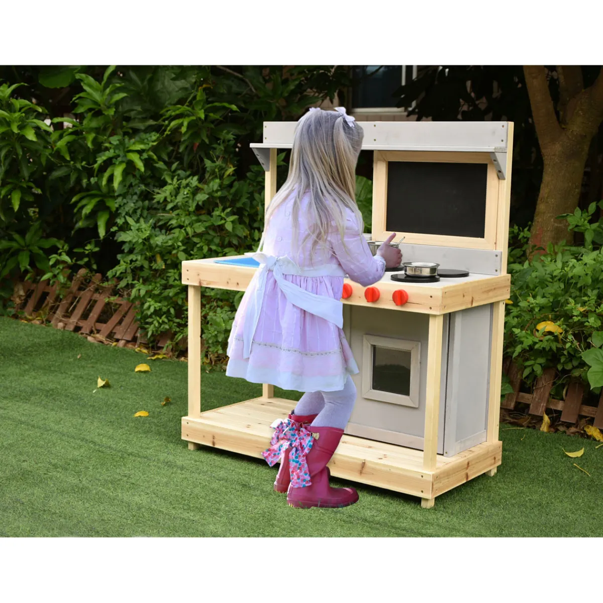 Spielküche Noah Outdoor Matschküche mit Kreidetafel*Coemo