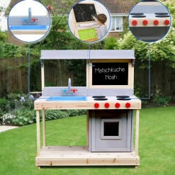 Spielküche Noah Outdoor Matschküche mit Kreidetafel*Coemo