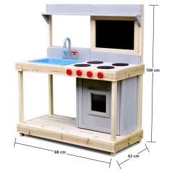 Spielküche Noah Outdoor Matschküche mit Kreidetafel*Coemo
