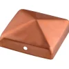 Pfostenkappe ohne Kugel 9 x 9 cm Kupfer*Connex Discount