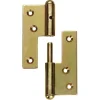 Tuerbaender gelb verzinkt links 120 mm*Connex Best