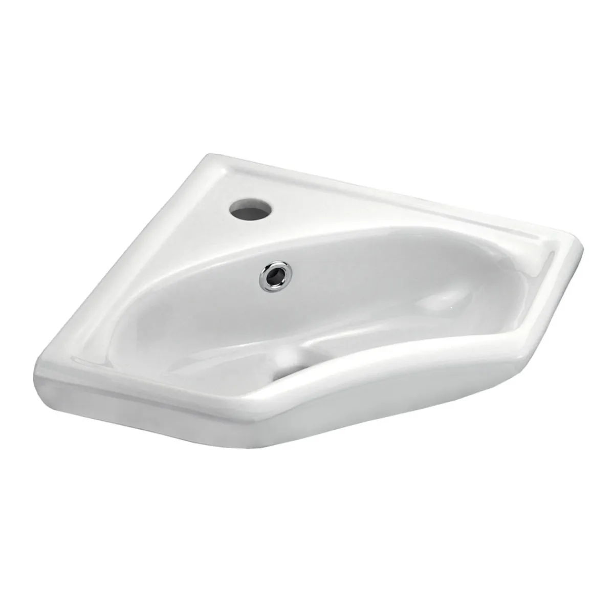Eck-Handwaschbecken Euroline Clean weiß*Cornat Hot