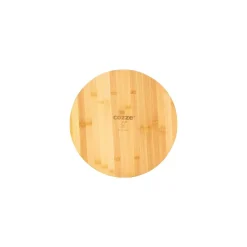 COZZE Pizzaschneidbrett aus Bambus Durchmesser 350 x 12 mm