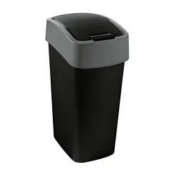 Abfallbehälter Flip Bin 50 L schwarz/hellgrau^Curver Hot