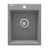 deante 1 Becken Granitspüle ERIDAN ohne Abtropffläche grau metallic