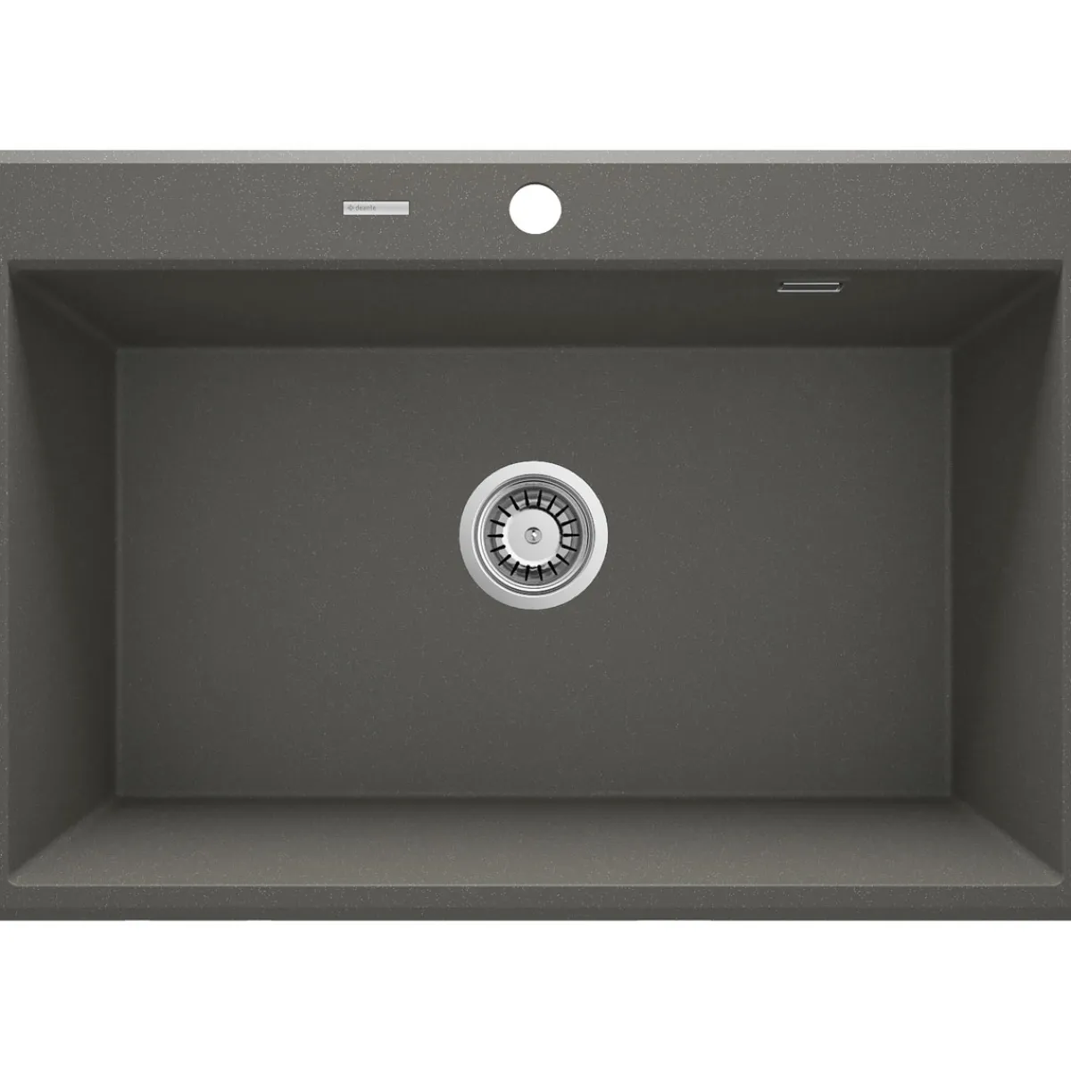1 Becken Granitspüle ERIDAN ohne Abtropffläch anthrazit metallic*deante Hot