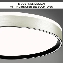 Decken-Wandleuchte SHINING PLUTO LED ALU 1800K 24W