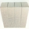 Dekor-Eckhölzer 1,9 x 1,9 x 6 cm 4 Stk Metall Leinen