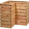 dobar Eck-Hochbeet 78 x 73 x 78 cm beige