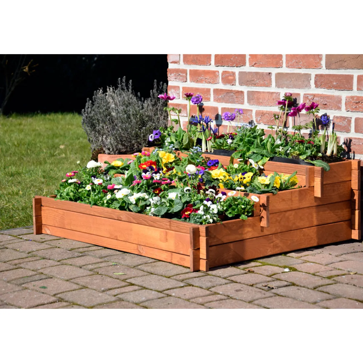 dobar Hochbeet Peru 110 x 36 x 88 cm braun
