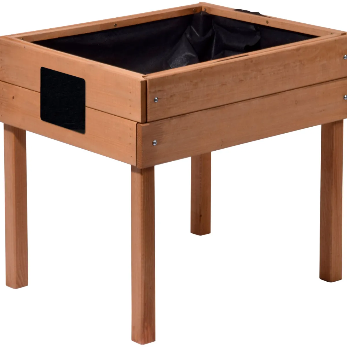 dobar Kinderhochbeet mit Kreidetafel 50 x 45 x 40 cm braun