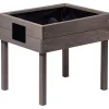 dobar Kinderhochbeet mit Kreidetafel 50 x 45 x 40 cm grau