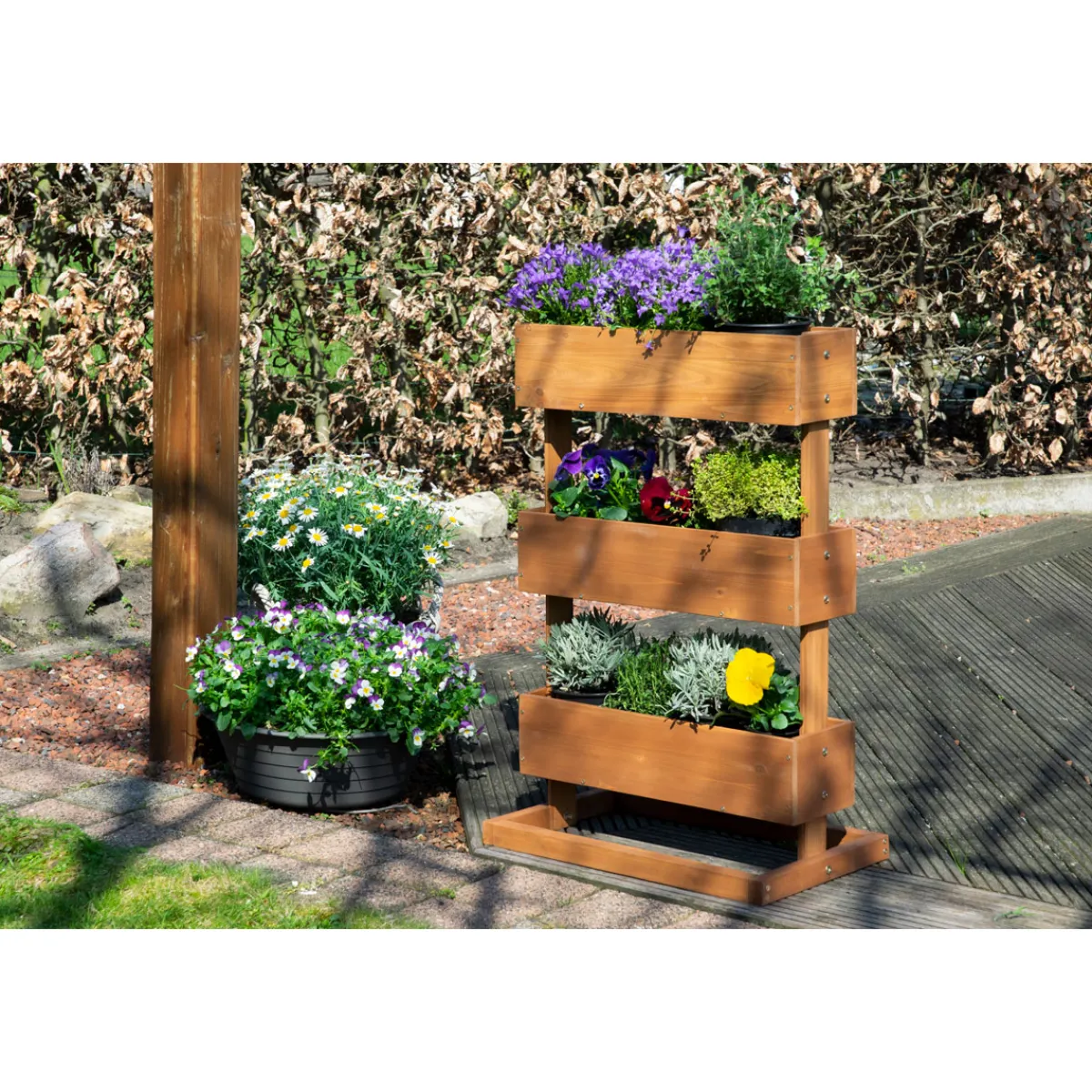 Vertikalbeet 49,5 x 78 x 30 cm braun^dobar Sale