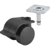 Dörner + Helmer Container-Rolle mit Feststeller 38 x 38 mm schwarz